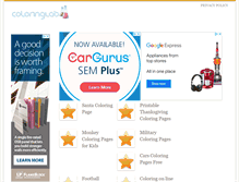 Tablet Screenshot of coloringlab.com